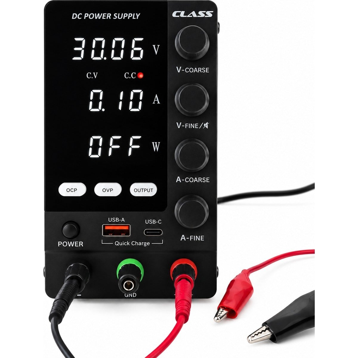 CPS-33010 30V 10A 300W Ayarlanabilir Dc Laboratuvar Güç Kaynağı Usb-A & Usb-C Hızlı Şarj Destekli