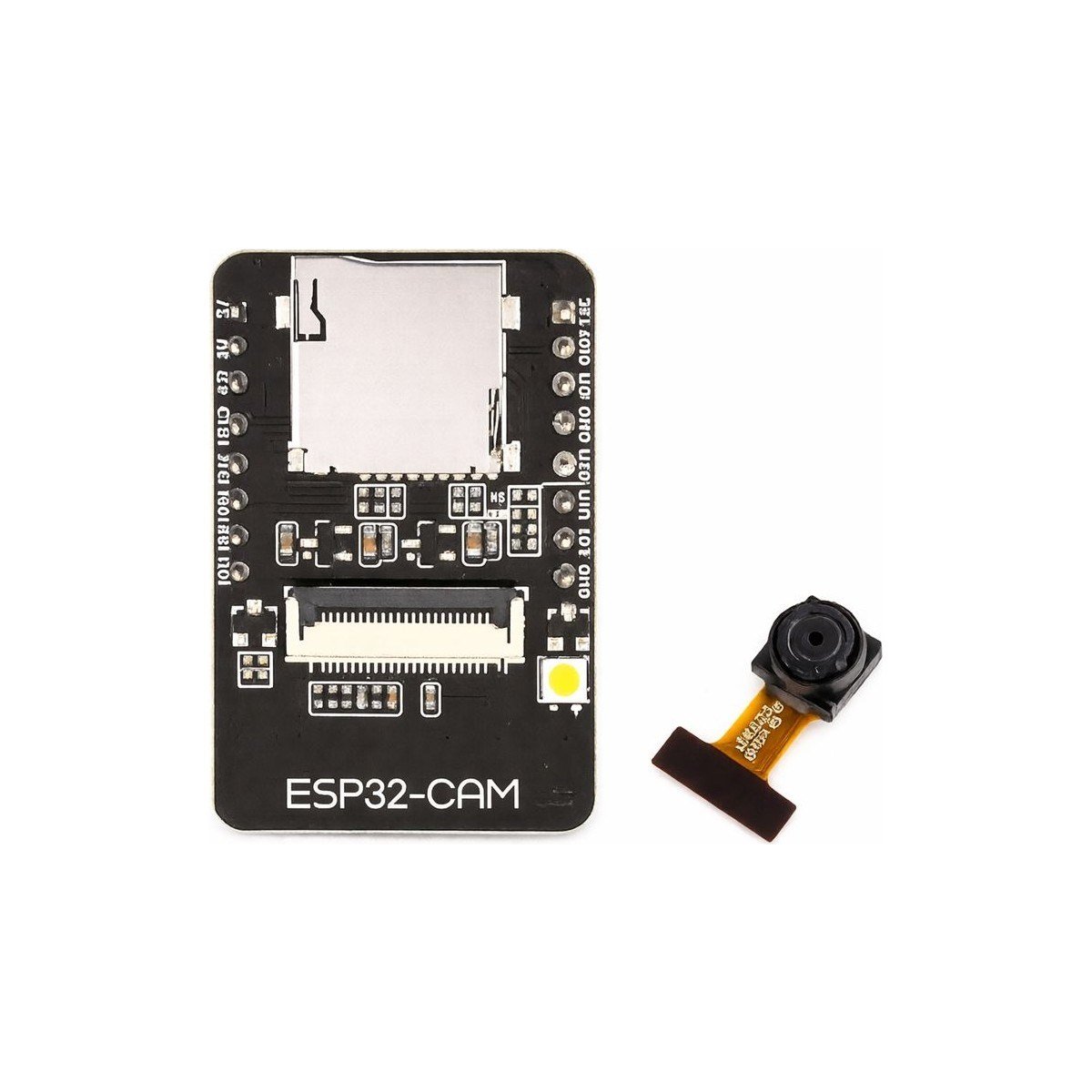 ESP32-CAM Wifi & Bluetooth Geliştirme Kartı + Rhyx M21-45 Kamera Modülü