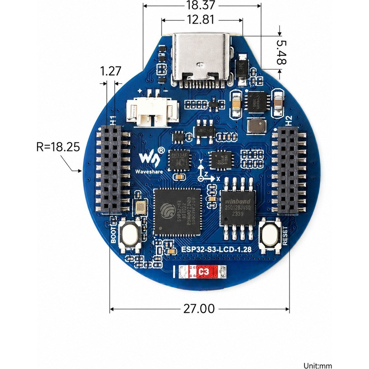 ESP32-S3 1.28