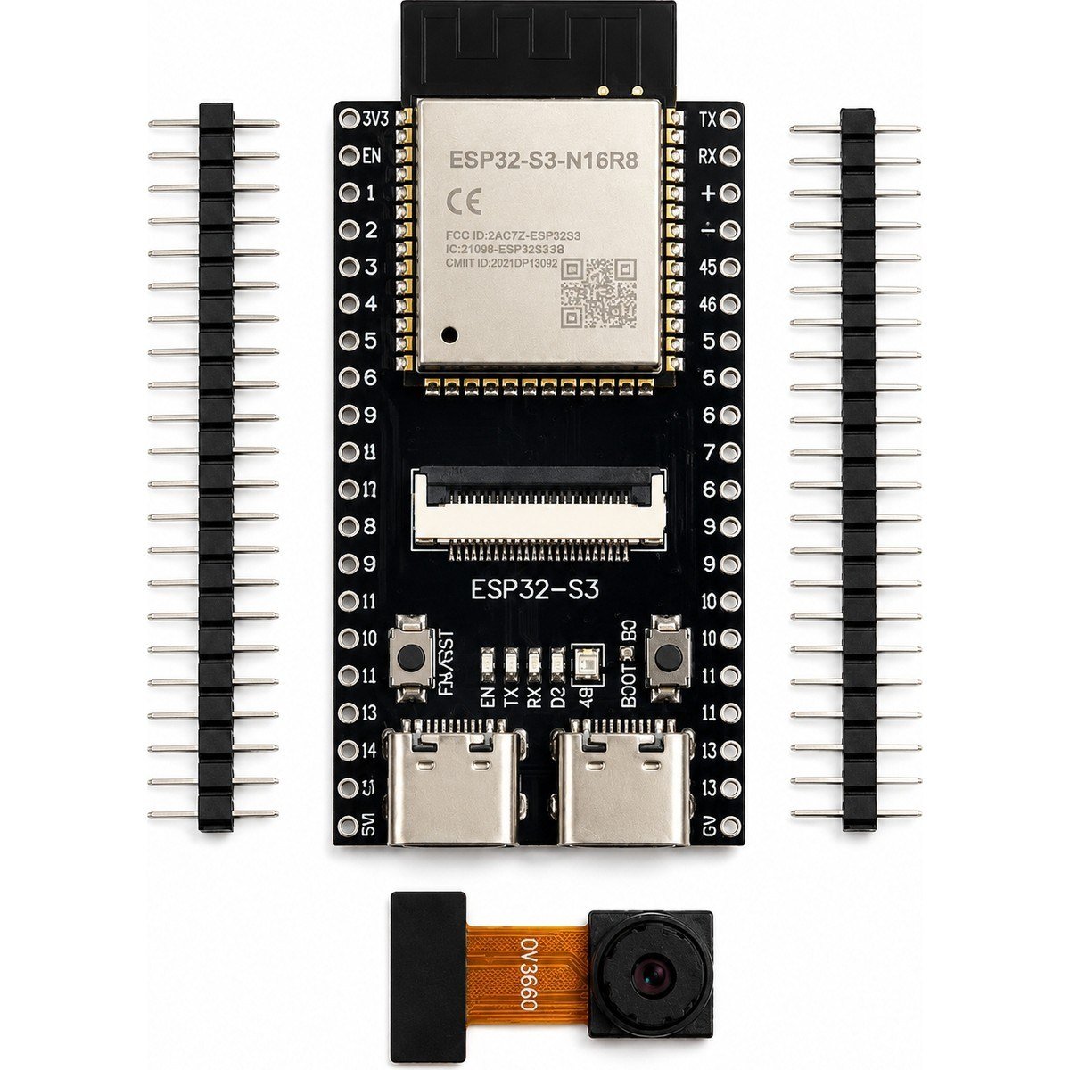 ESP32-S3 N16R8 ESP32-CAM OV3660 2.4ghz Wi-Fi Ble 5.0 Kamera Geliştirme Kartı