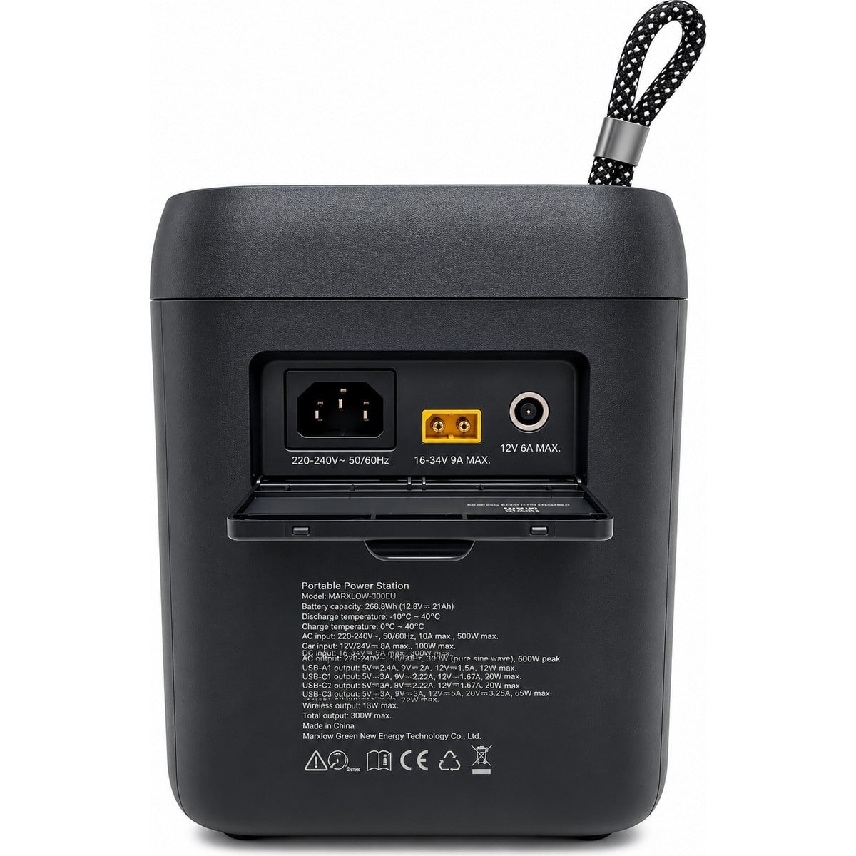 Marxlow 300W Pro 256WH Lifepo4 Taşınabilir Güç Istasyonu – Eps (Acil Güç Besleme)- Wi-Fi, Kablosuz Şarj, 65W Usb-C, 230V Ac OZK001512