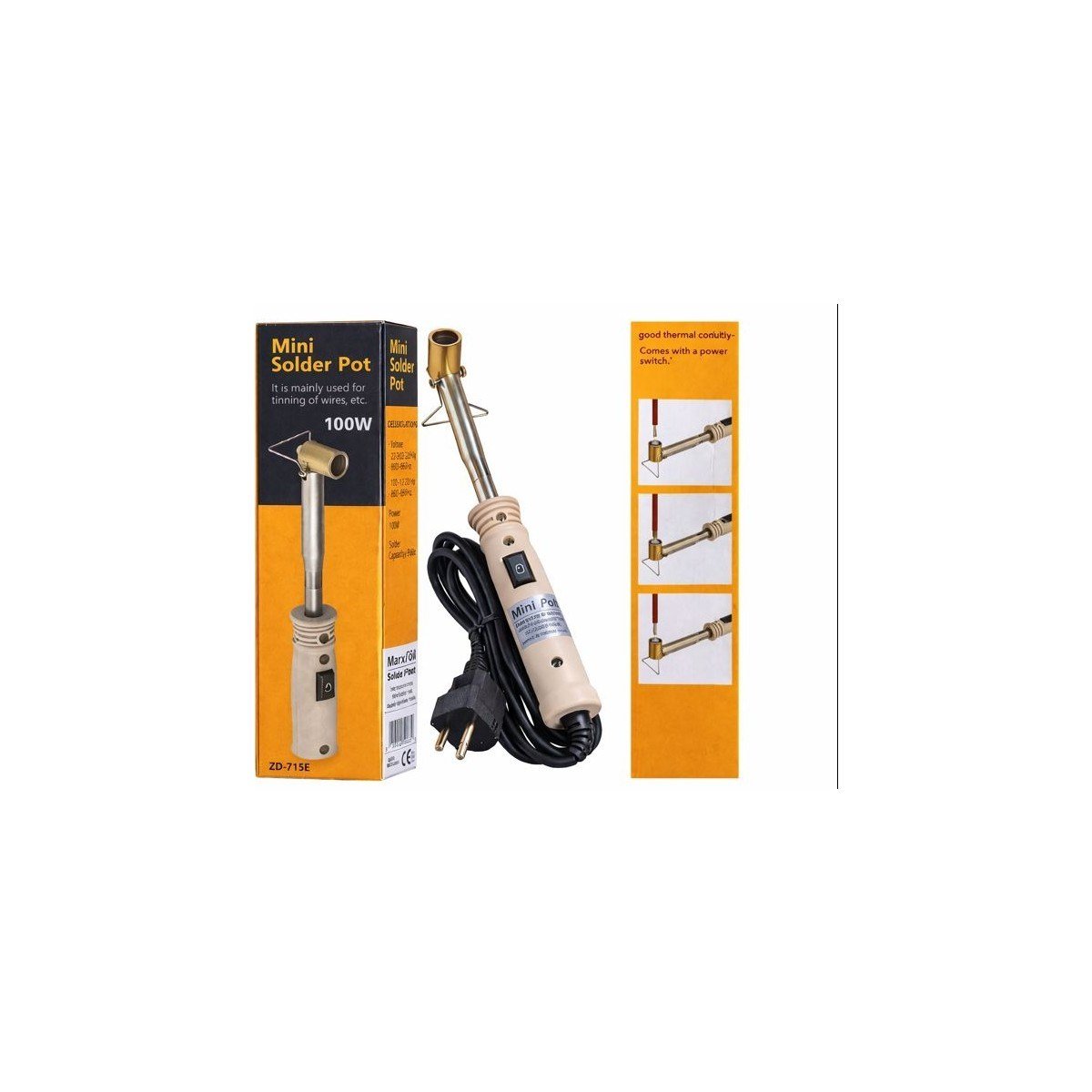 Marxlow Mini Lehim Potası ZD-715E
