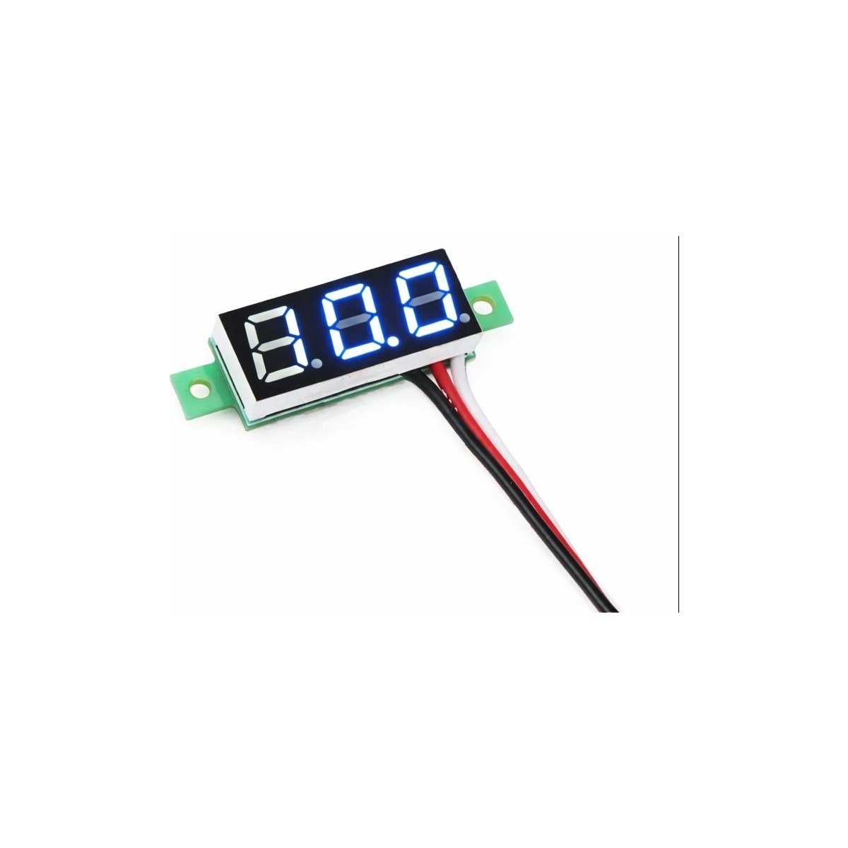 OEM 0.28 Inch 0-100 3 Kablolu Dc Voltmetre Mavi