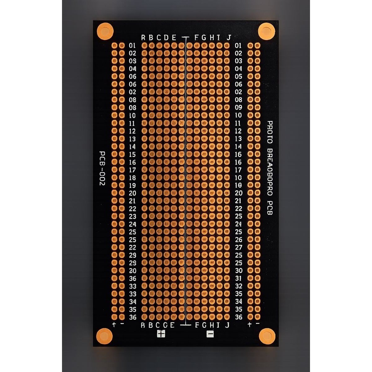 OEM PCB-002 484 Noktalı Siyah Bakırlı Çift Yüzlü Pcb Proto Board (94X64MM)