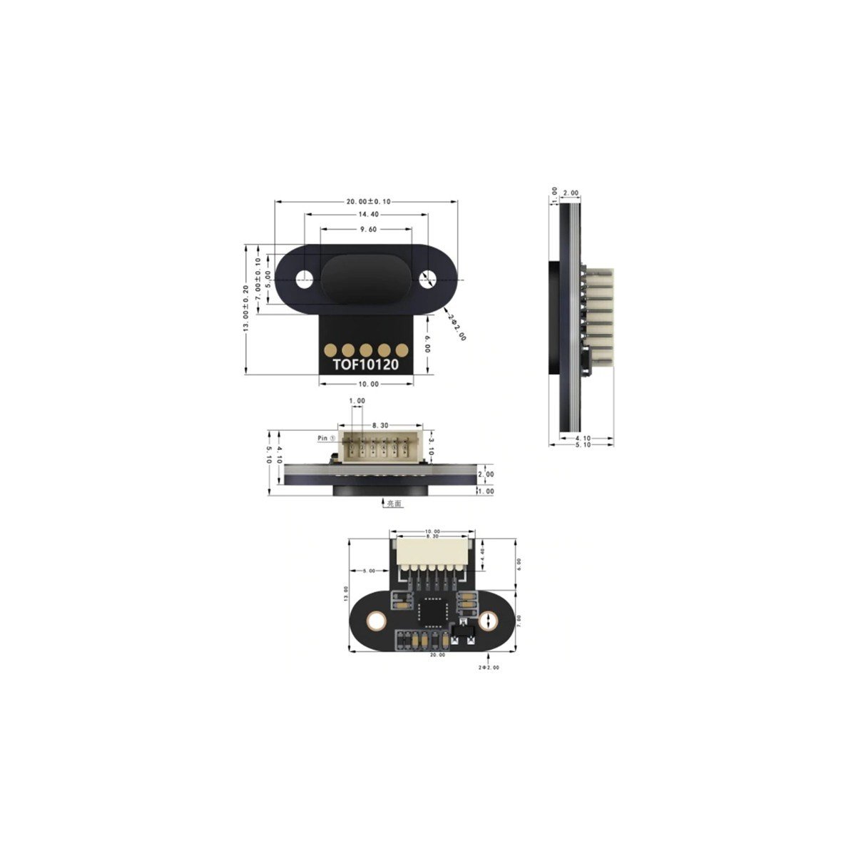 OEM TOF10120 Tof Lazer Mesafe Sensör Modülü