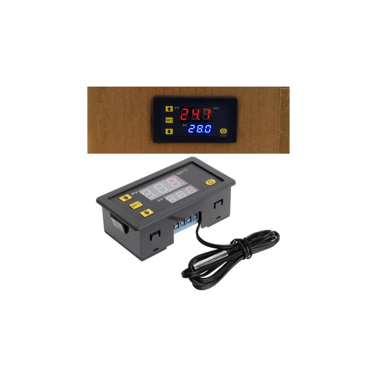 OEM W3230 12V Dc Dijital Sıcaklık Kontrol Cihazı LED Ekran Termostat