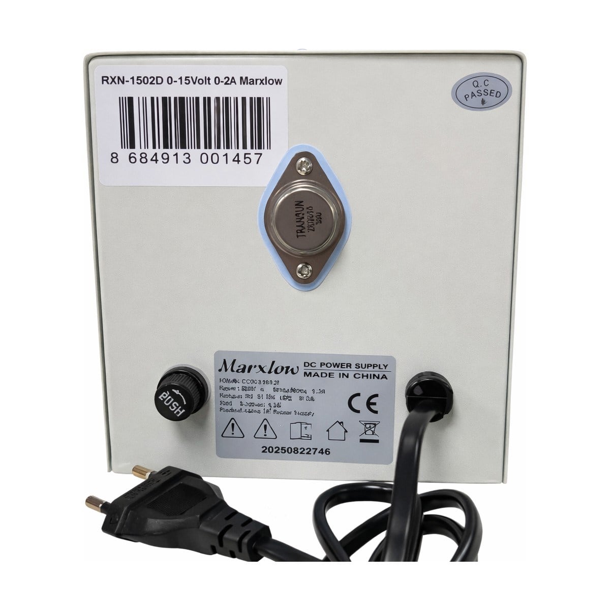 RXN-1502D Trafolu Ayarlı DC Güç Kaynağı (0-15V / 2A) Marxlow