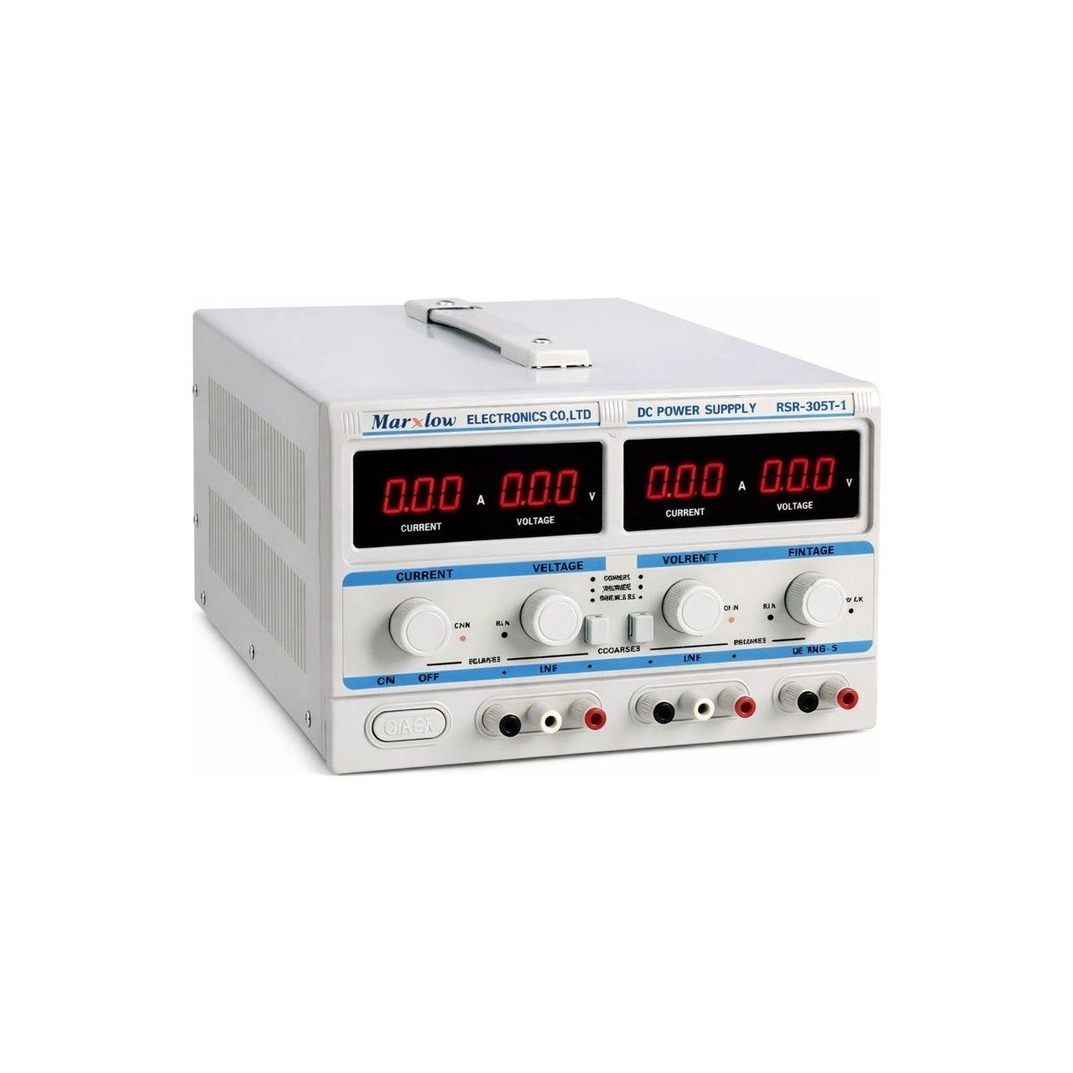 RXN-305D-II  2 x 0-30VOLT 0-5AMPER Trafolu (0-30VOLT 0-10AMPER) (0-60VOLT 0-5AMPER) Ayarlı Güç Kaynağı  Marxlow