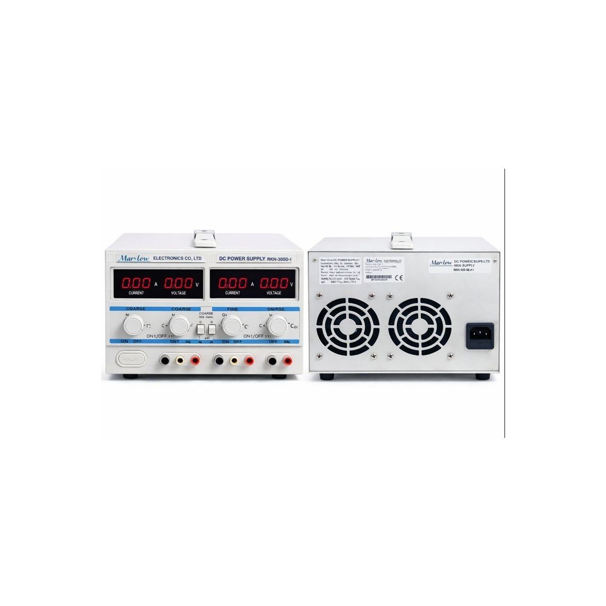RXN-305D-II  2 x 0-30VOLT 0-5AMPER Trafolu (0-30VOLT 0-10AMPER) (0-60VOLT 0-5AMPER) Ayarlı Güç Kaynağı  Marxlow