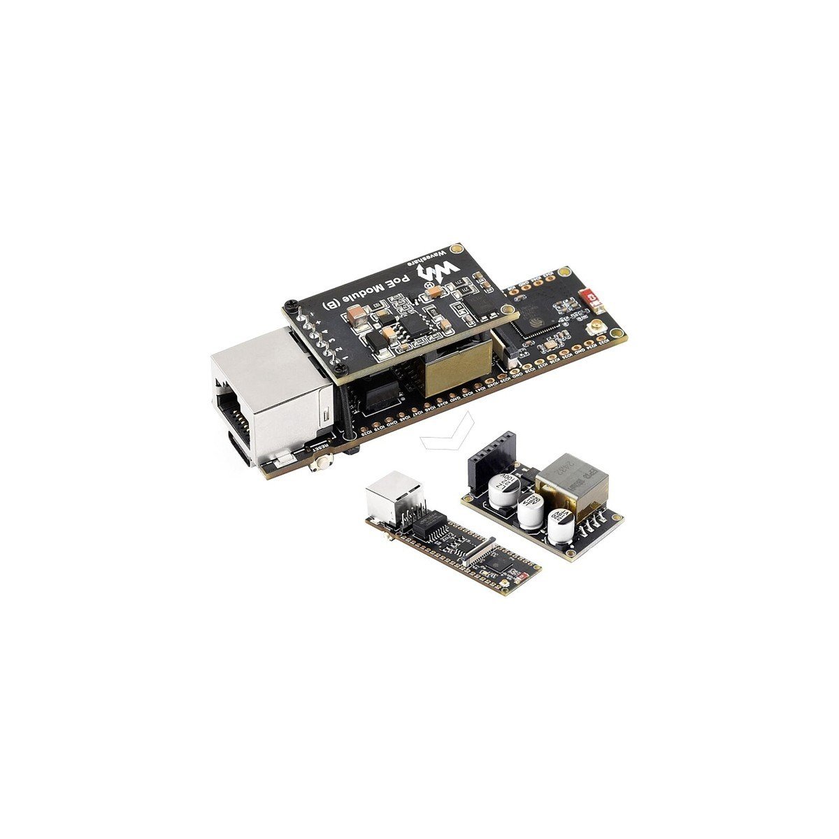 Waveshare ESP32-S3-POE-ETH Ethernet Geliştirme Kartı - Wi-Fi ve Bluetooth - Poe Modülü ile Birlikte