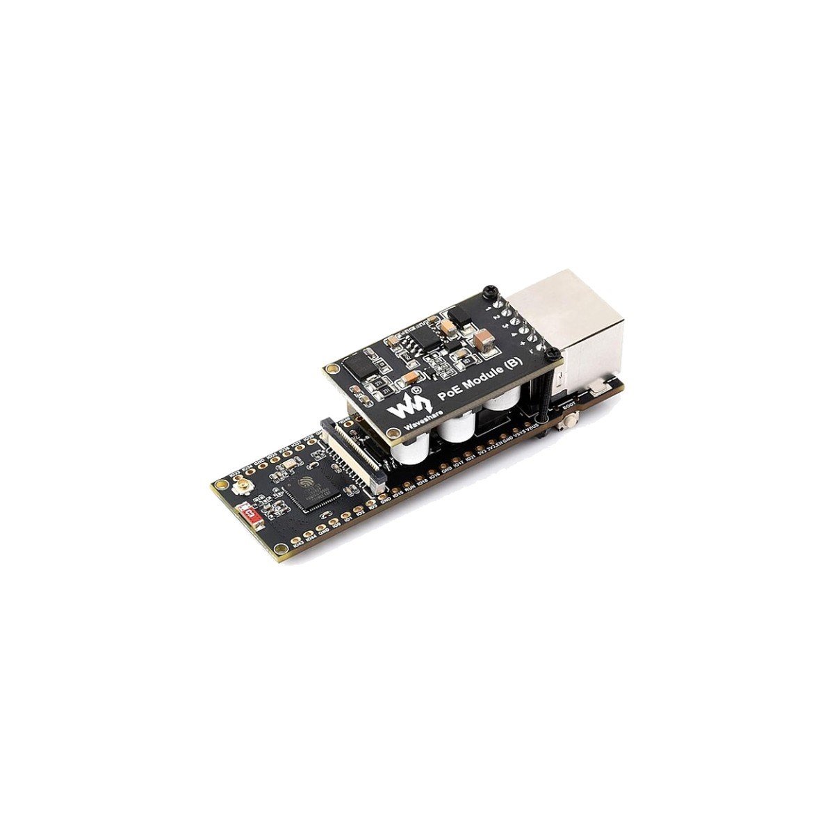 Waveshare ESP32-S3-POE-ETH Ethernet Geliştirme Kartı - Wi-Fi ve Bluetooth - Poe Modülü ile Birlikte