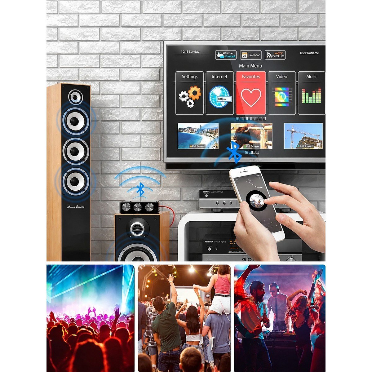 ZK-1002T 2X100W Bluetooth 5.0 TPA3116D2 Stereo Amfi Modülü – Bas/tiz Kontrollü