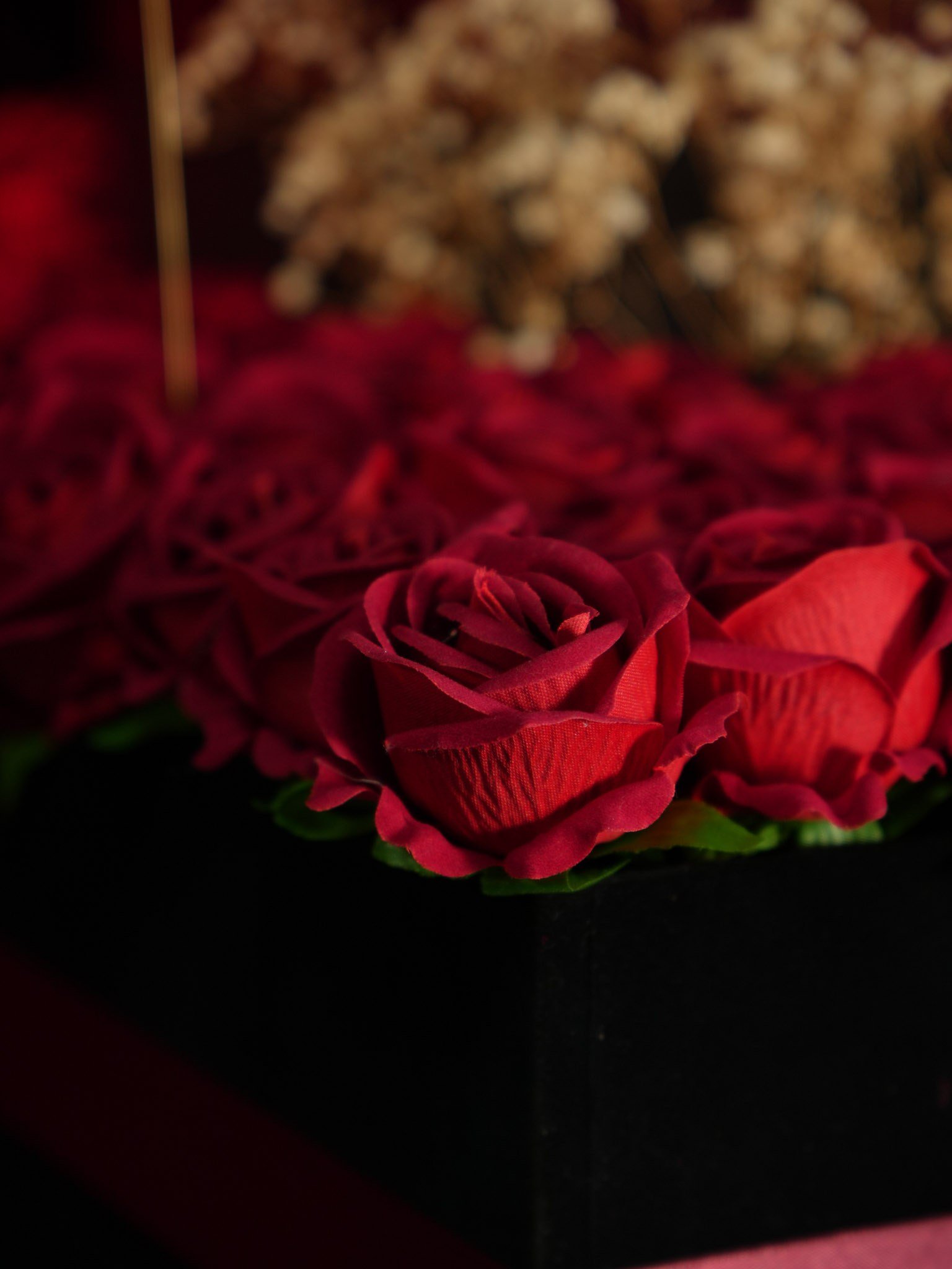 Premium Dev Box — 70 x 140 cm - BORDO 1791 | İstanbul Gül ve Çikolata Kutusu