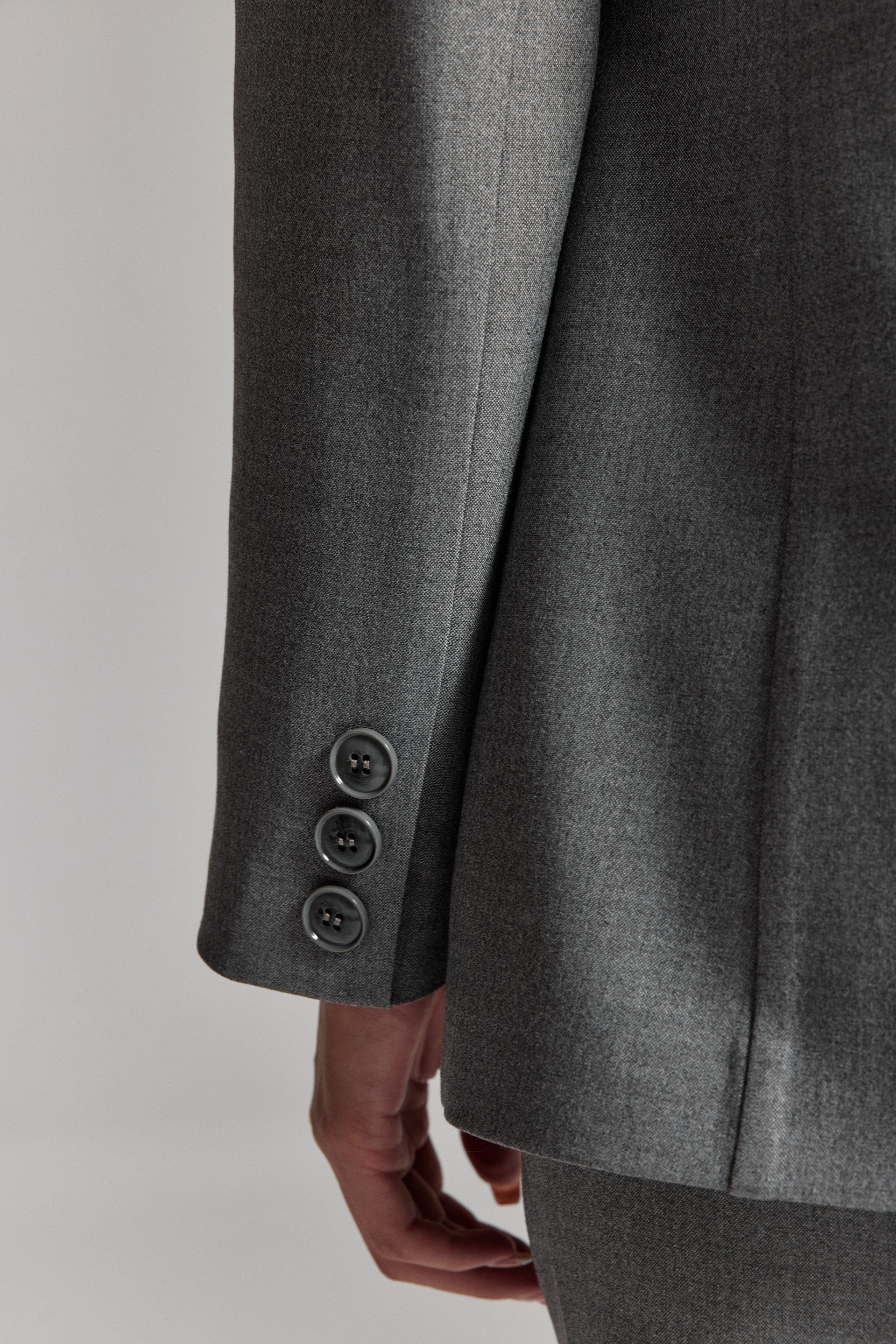 GRİ KRUVAZE OVERSİZE BLAZER CEKET