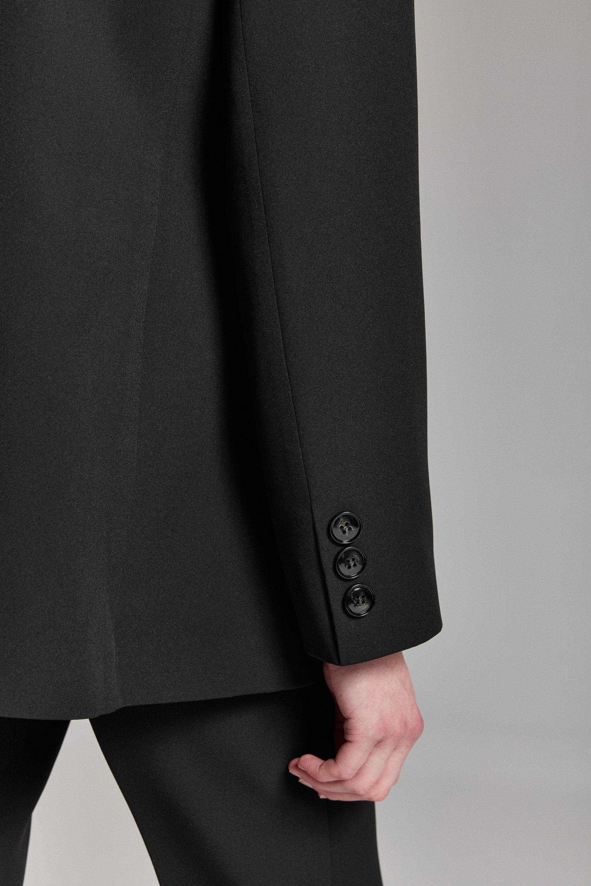 SİYAH KRUVAZE OVERSİZE BLAZER CEKET