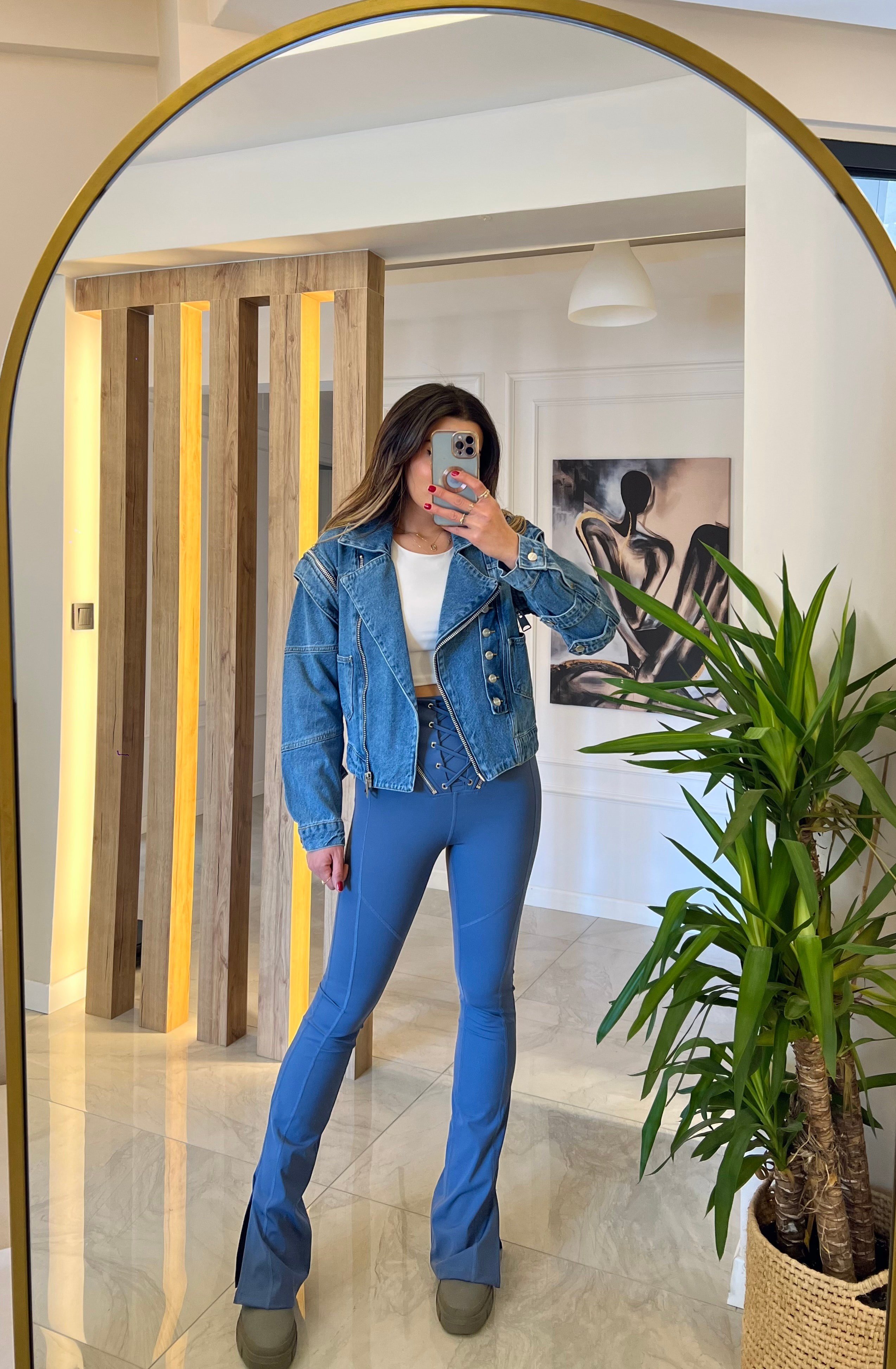 Luciana Flare Legging Blue