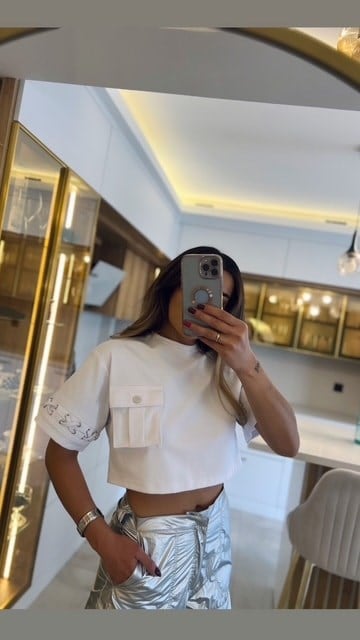 Lydia Top - Beyaz Renk