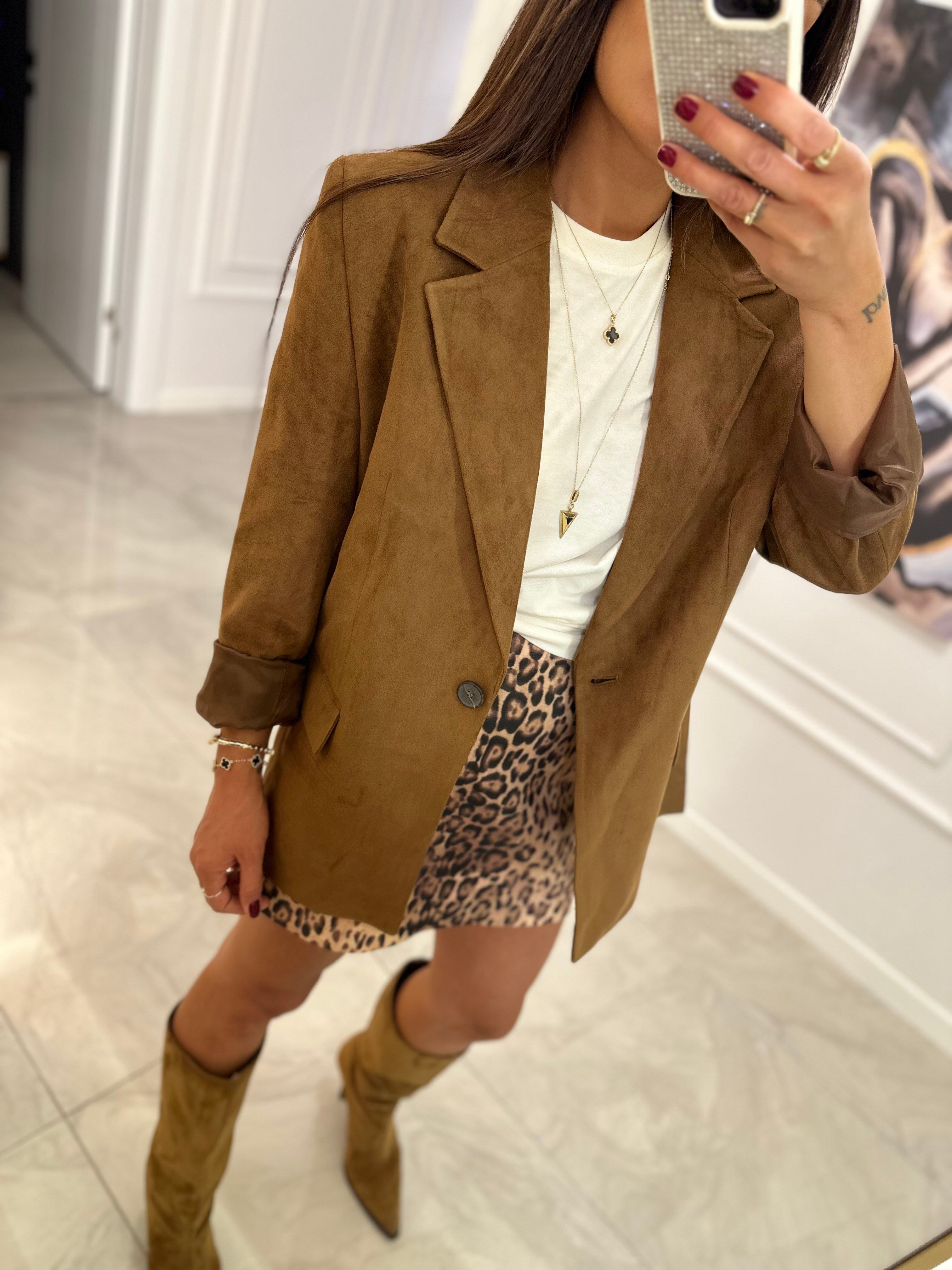Süet Blazer Ceket
