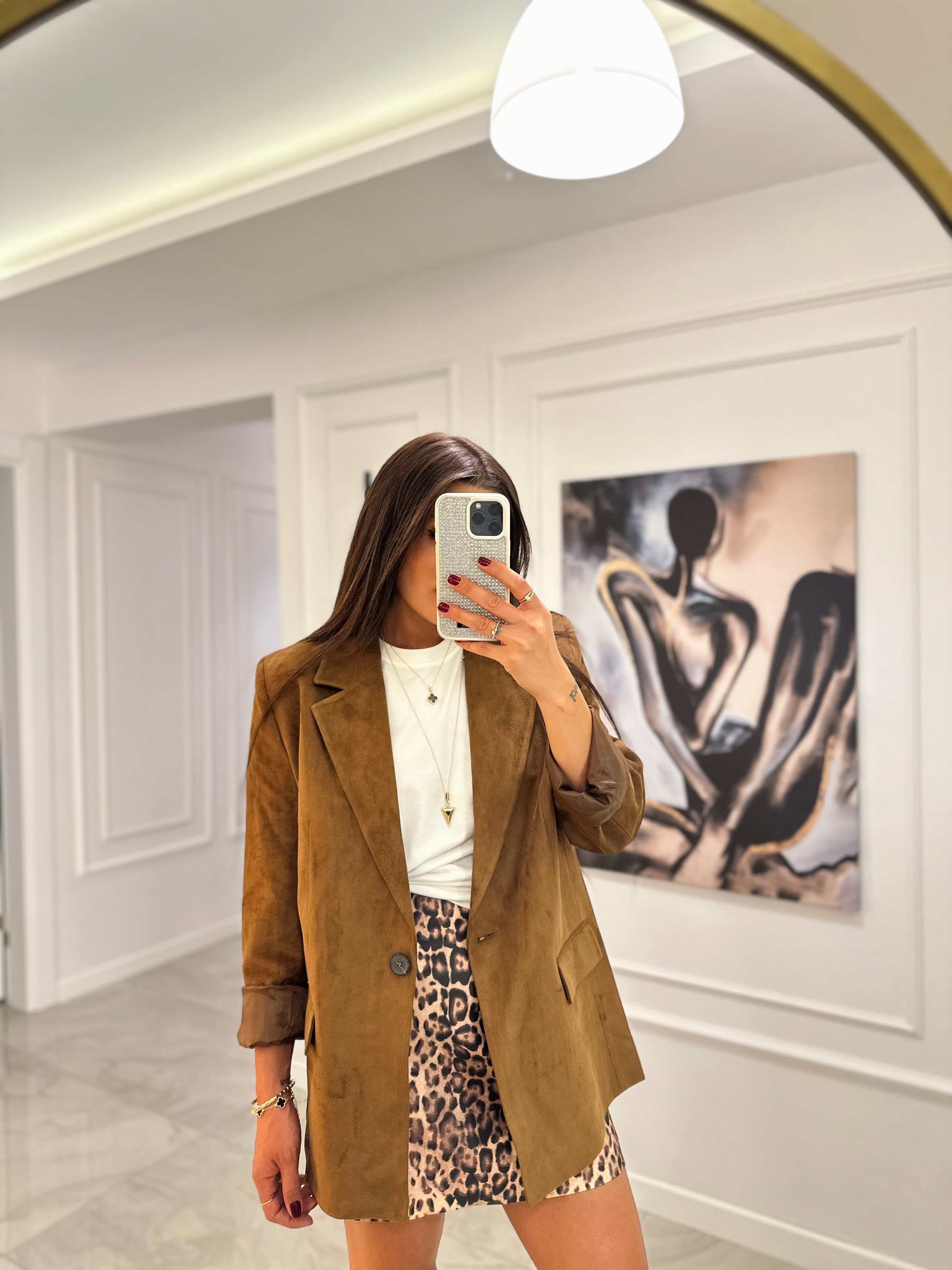 Süet Blazer Ceket