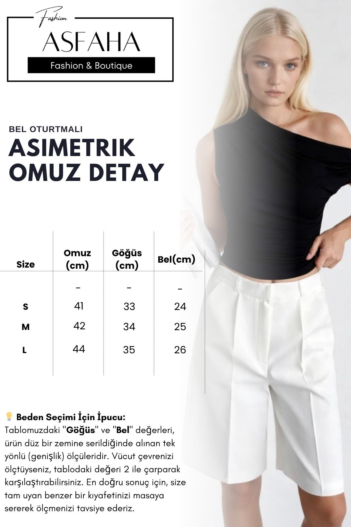 Kadın Asimetrik Tek Omuz Büzgü Detaylı Bel Oturtmalı Bluz