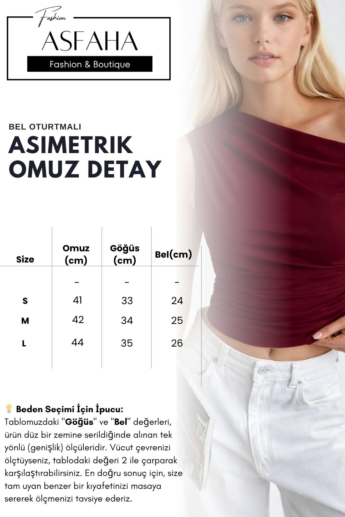 Kadın Asimetrik Tek Omuz Büzgü Detaylı Bel Oturtmalı Bluz