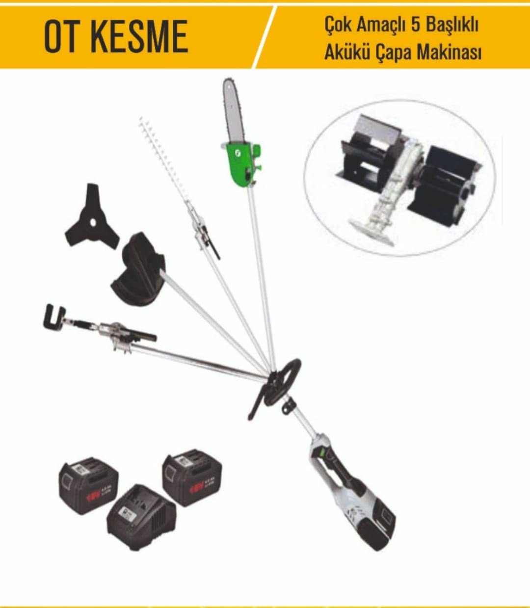 AKÜLÜ OT KESME ÇAPA MAKİNESİ