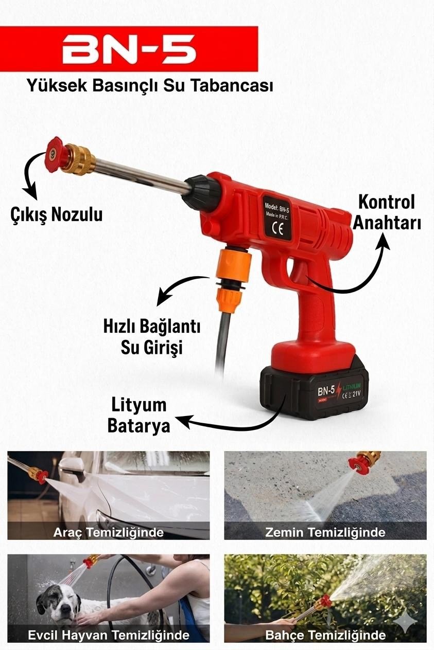 AKÜLÜ YIKAMA İLAÇLAMA MAKİNESİ
