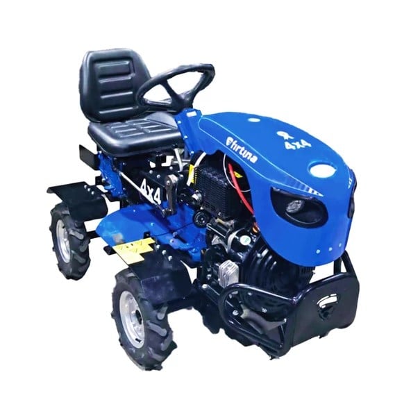 FIRTINA YAMAN 4X4 Dizel 186F Motorlu Marşlı Mini Traktör Çapa Makinası 10 Hp