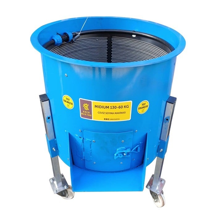 MIDIUM 130-60 KG CEVİZ SOYMA MAKİNASI PASLANMAZ ÇELİK RENDE SAATTE 490 KG SOYMA