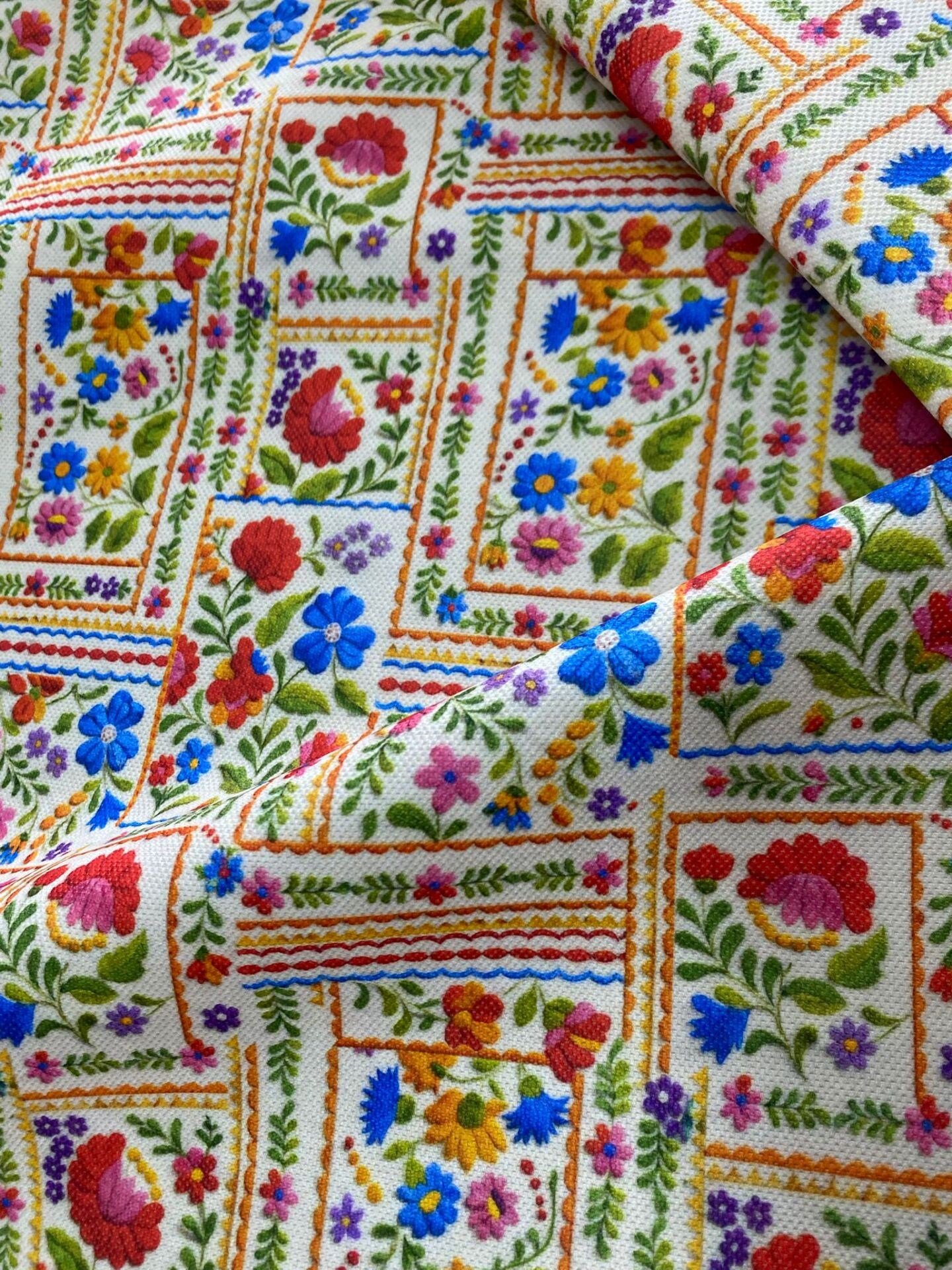 Anadolu Patchwork Desenli Kumaş