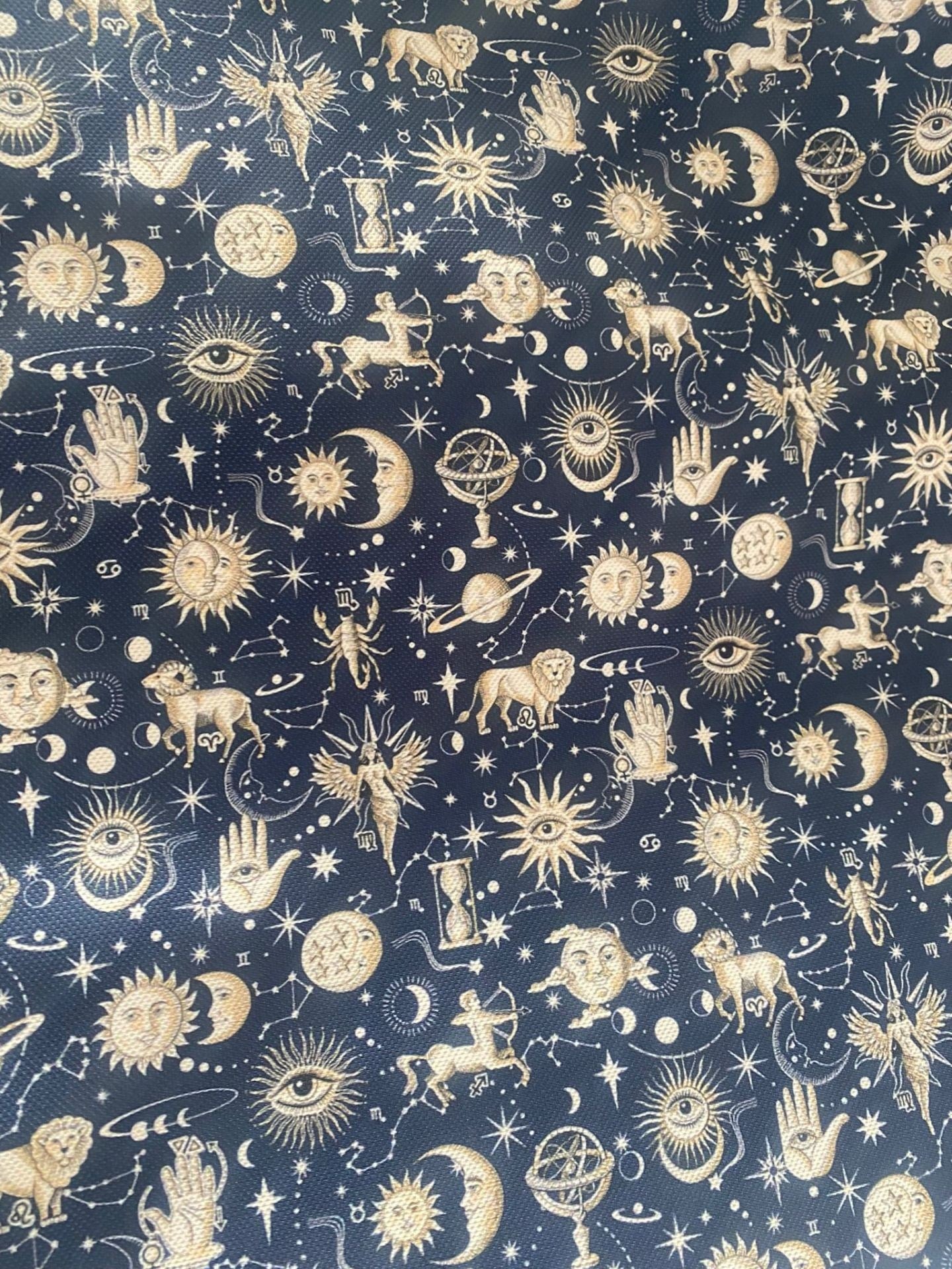 Astroloji Figür Desenli Kumaş