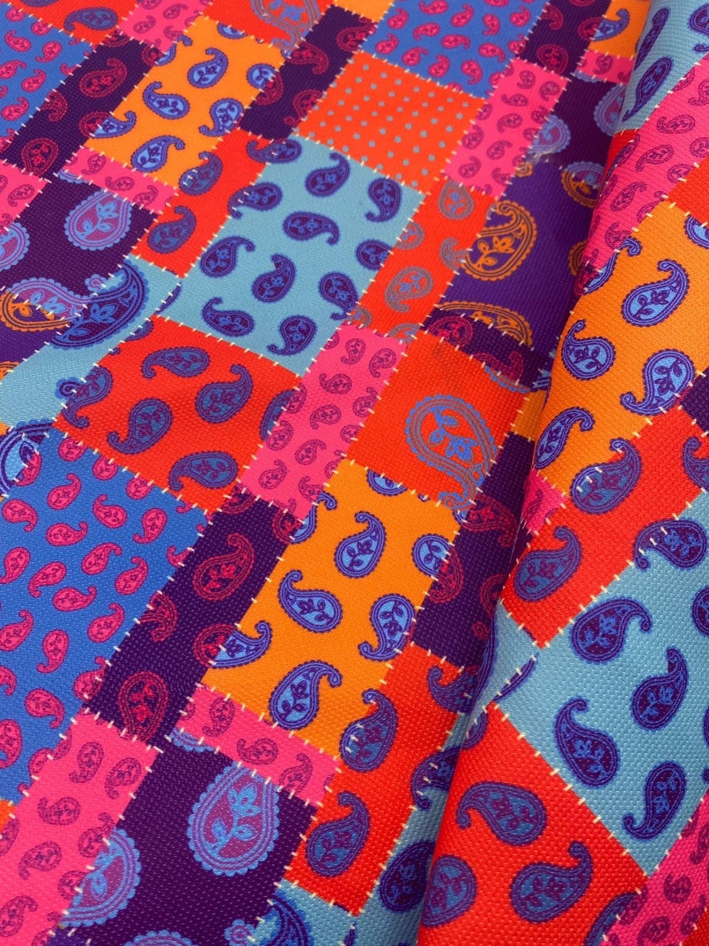 Bandana Patchwork Desenli Kumaş