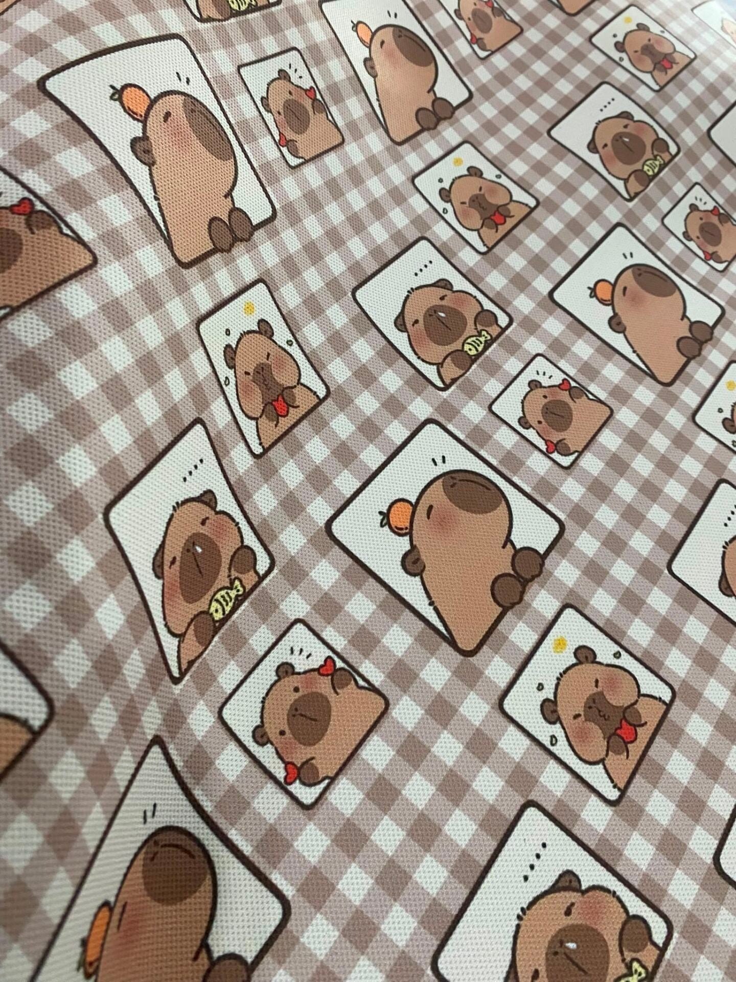 Capybara Desenli Kumaş 3