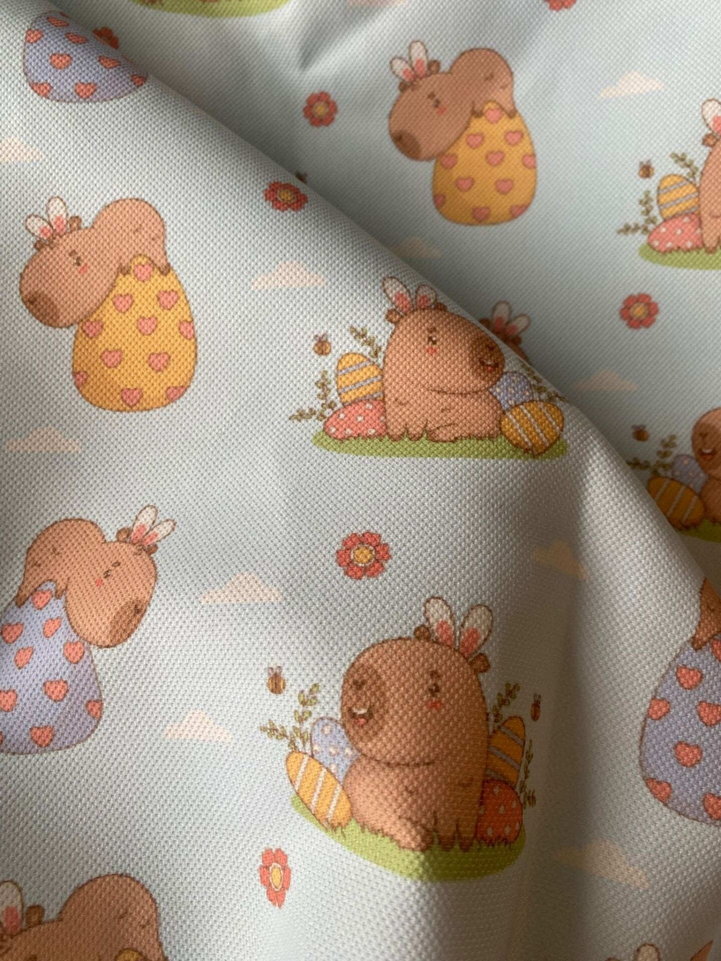 Capybara Desenli Kumaş