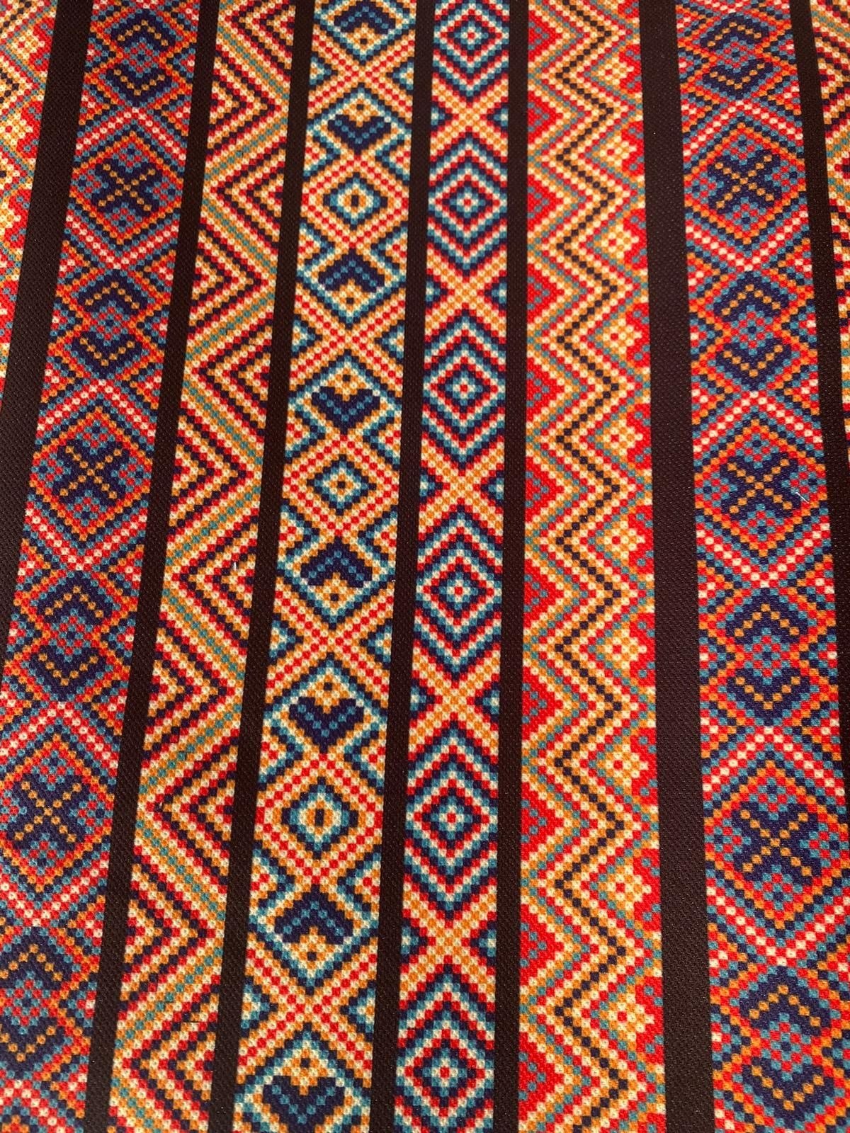 Etnik Göz Motif Desenli Kumaş