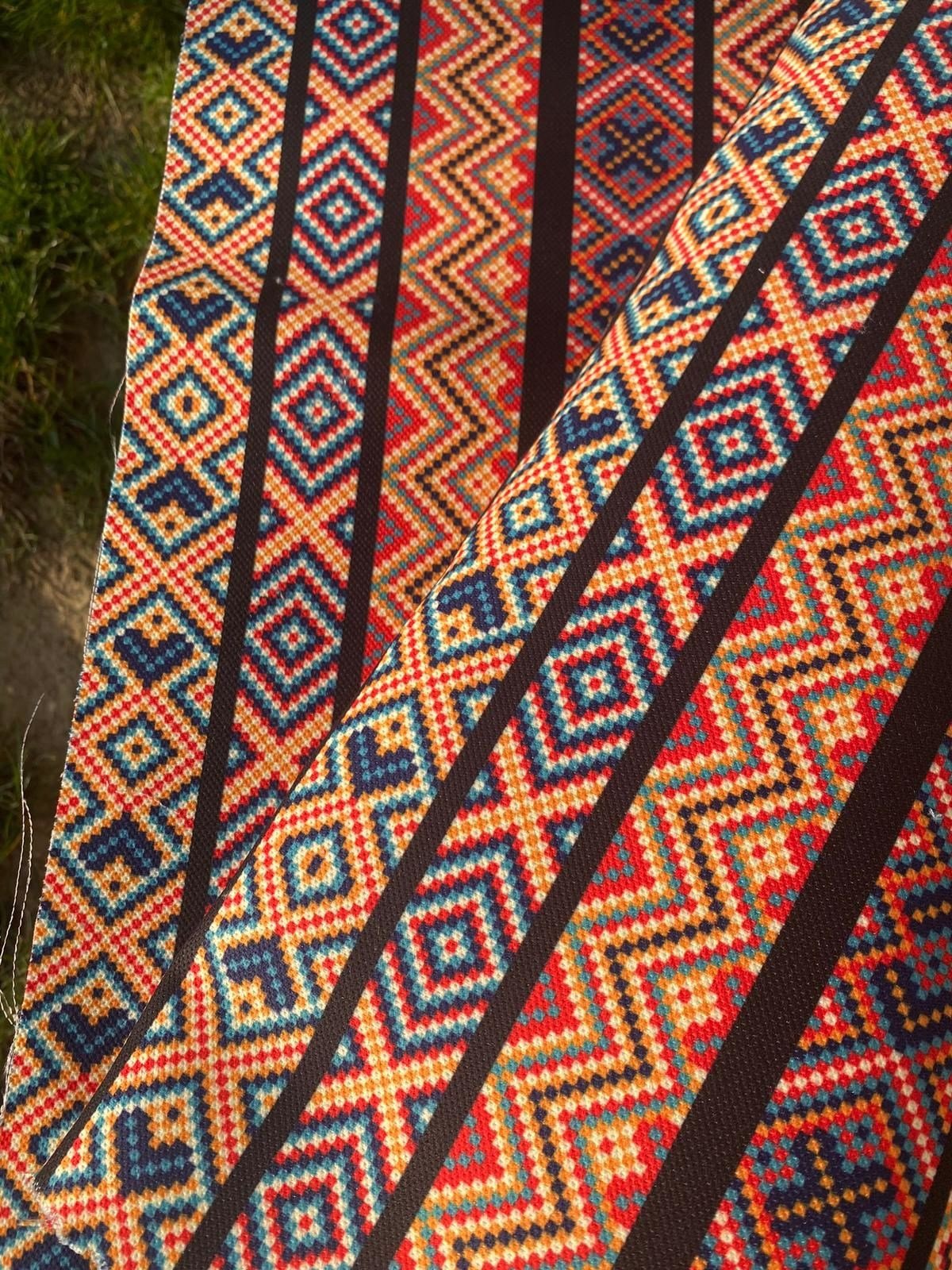 Etnik Göz Motif Desenli Kumaş