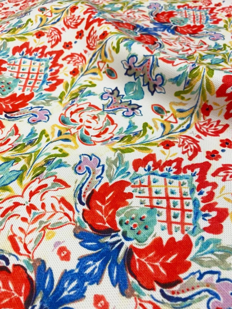 Etnik Motif Desenli Kumaş 2