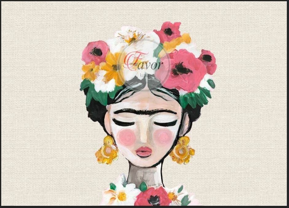 Frida Desenli Runner ve Supla Kumaşı