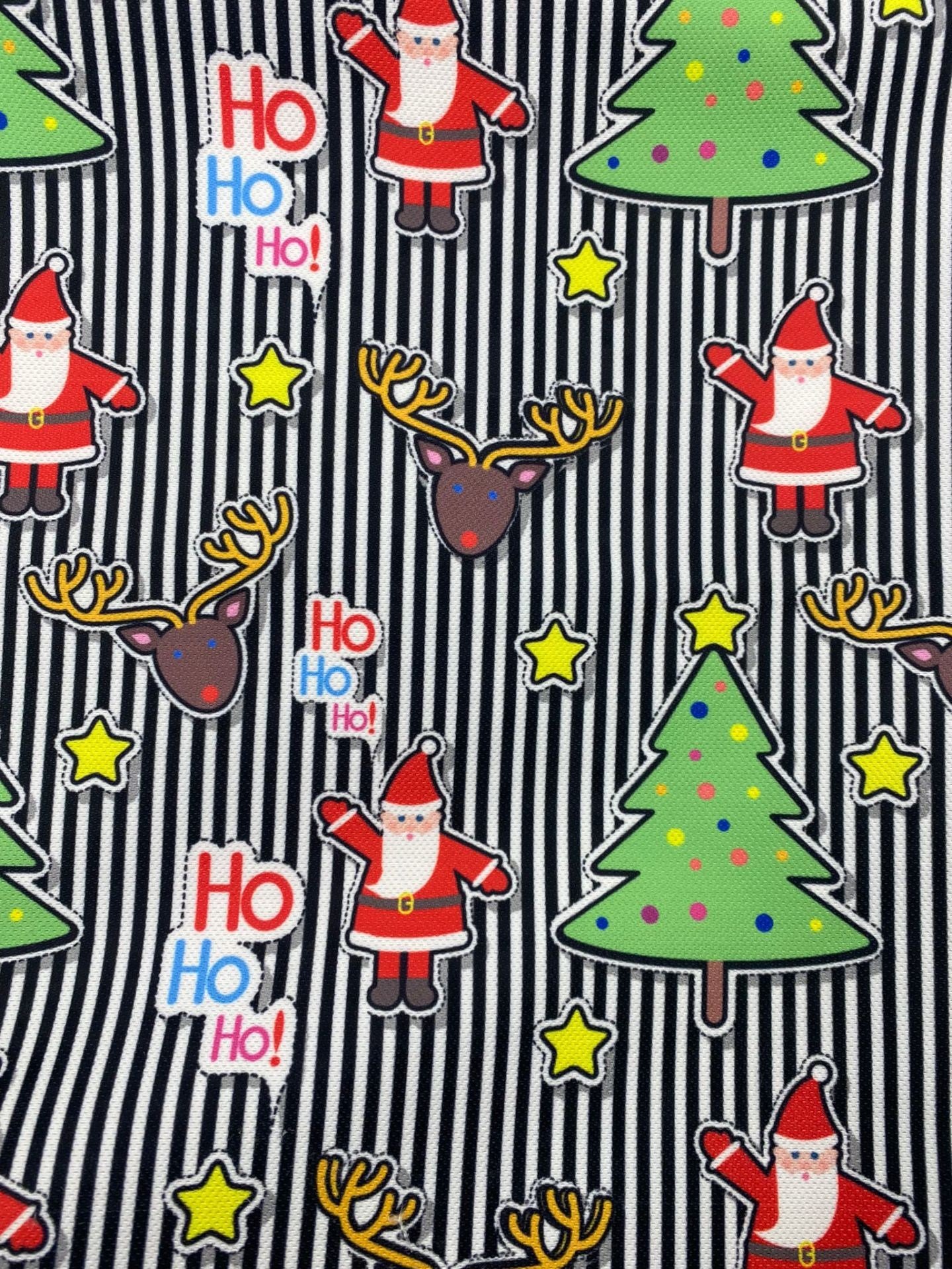HO HO HO Desenli Kumaş