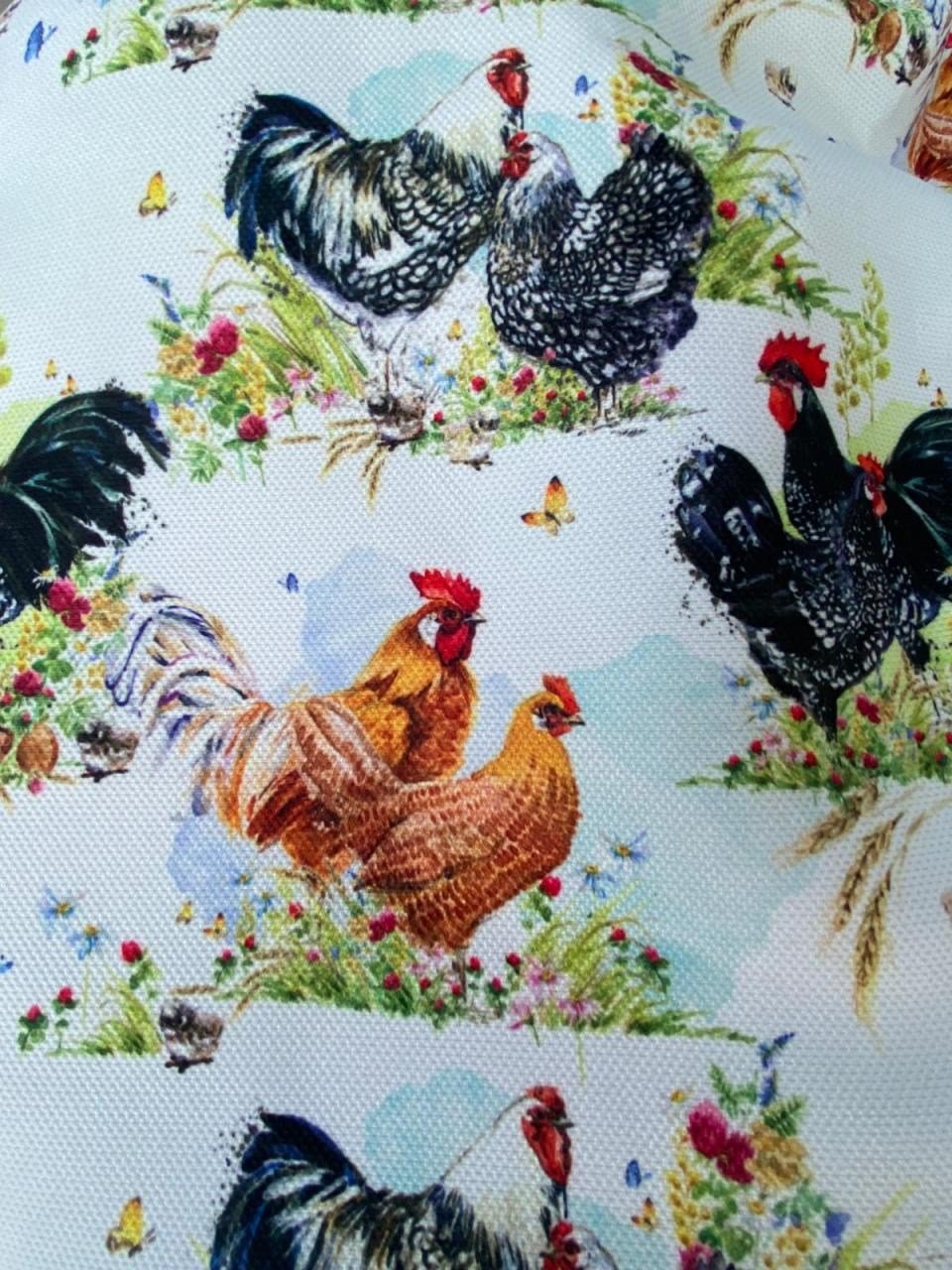 Horoz Desenli Kumaş 2