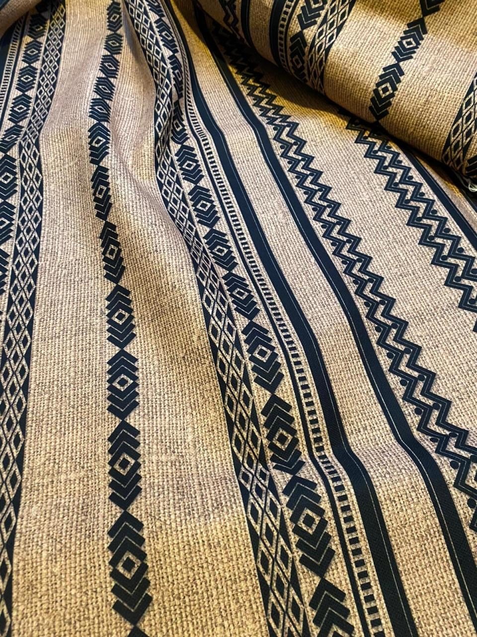 Keten Zemin Mandala Runner ve Supla Kumaşı