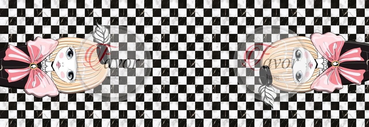 Kız Desenli Runner Kumaşı