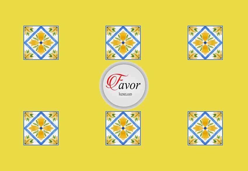 Limon Desenli Runner ve Supla Kumaşı 2