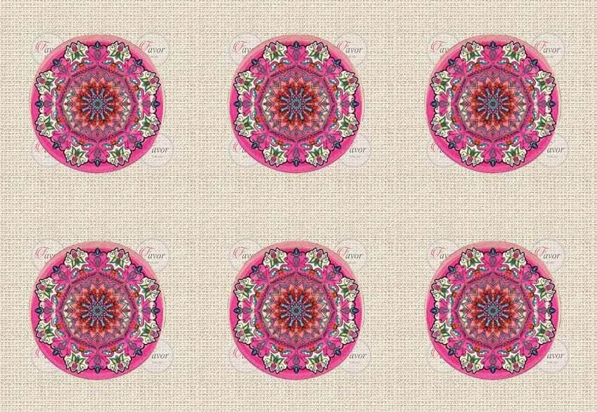 Mandala Desenli Kumaş