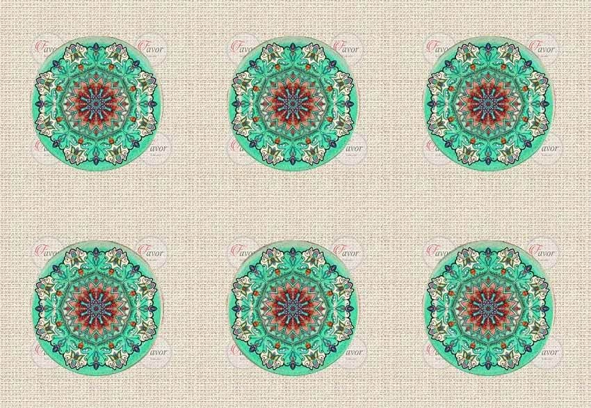 Mandala Desenli Kumaş