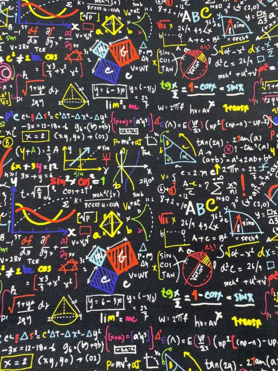 Matematik Desenli Kumaş 2
