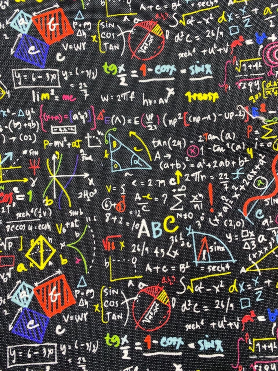 Matematik Desenli Kumaş 2