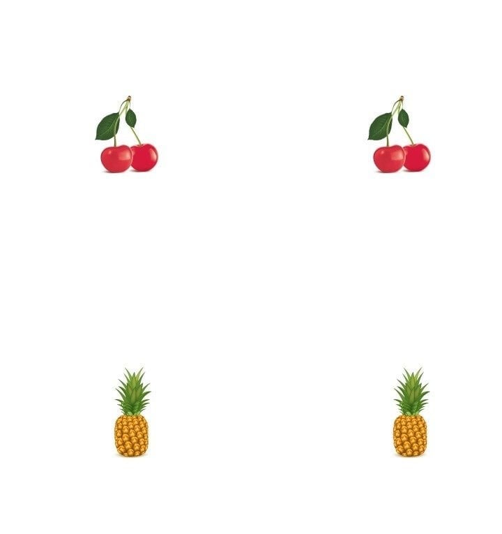 Meyve Desenli Kahve Supla Kumaşı