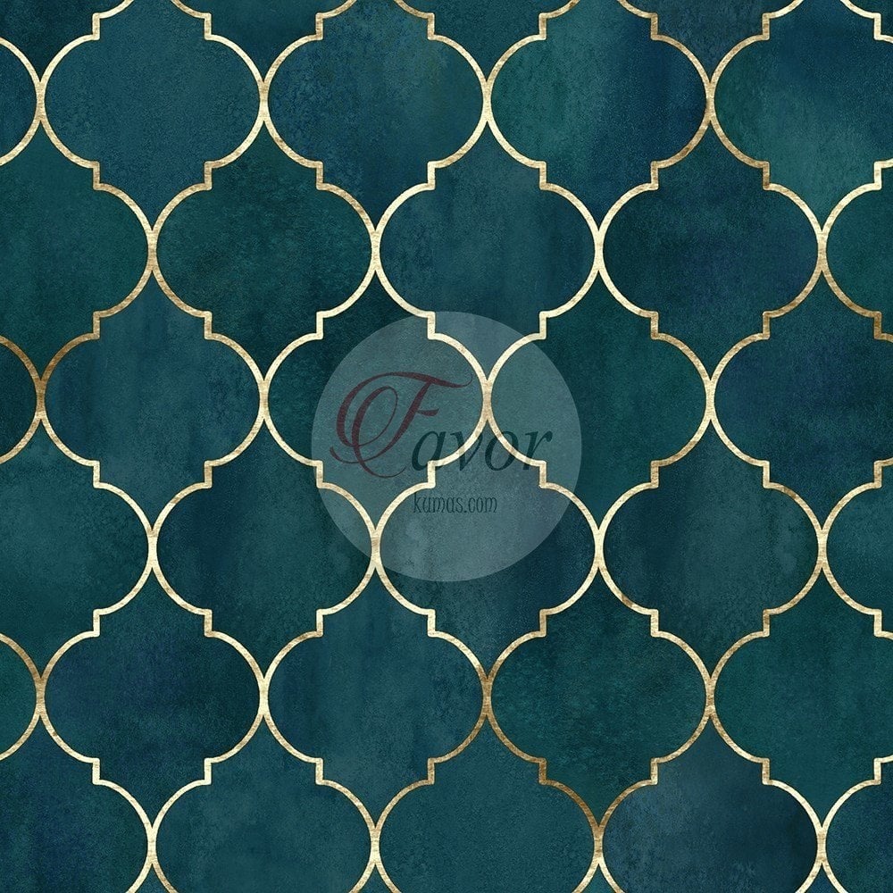 Mor Moroccan Desenli Kumaş 2