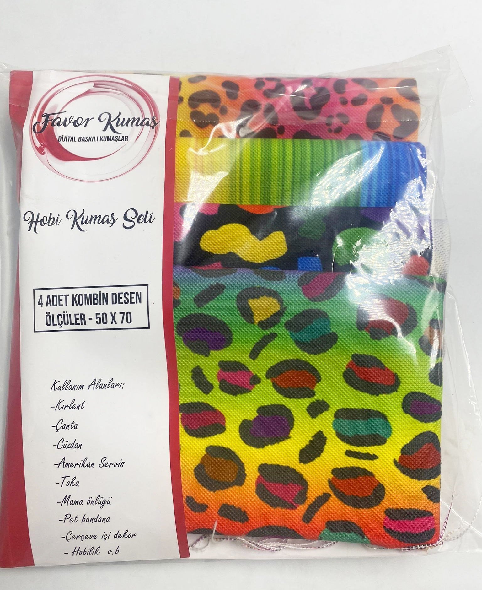 Neon Desenli Hobi Kumaş Seti